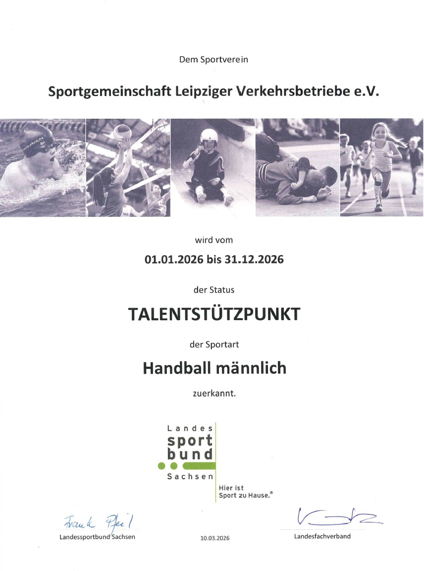 Erneute Auszeichnung als Talentstützpunkt 2026