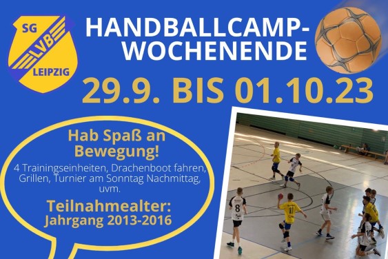 Einladung zum Handballcamp der E-Jugend und Minis